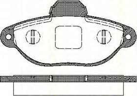 Тормозные колодки Triscan 8110 15025