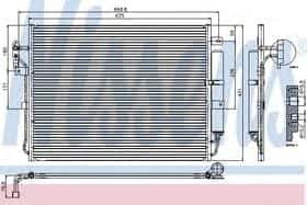 Радиатор кондиционера Nissens 94962