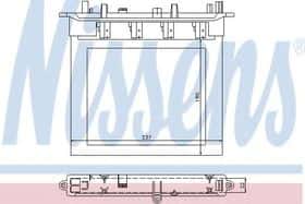 Радіатор пічки Nissens 72033