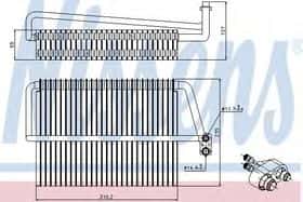 Випарник кондиціонера Nissens 92300