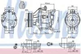 Компресор кондиціонера Nissens 890036