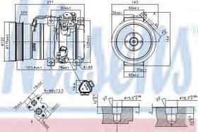 Компресор кондиціонера Nissens 890066