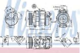 Компресор кондиціонера Nissens 890069