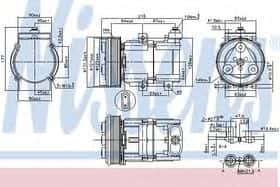 Компрессор кондиционера Nissens 890081