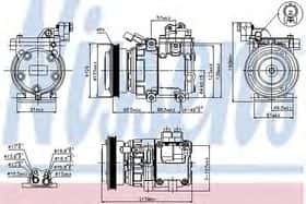 Компресор кондиціонера Nissens 89082