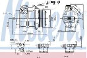 Компрессор кондиционера Nissens 89606