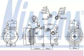 Компресор кондиціонера Nissens 890237