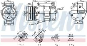 Компресор кондиціонера Nissens 891152