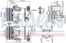 Компресор кондиціонера Nissens 89393