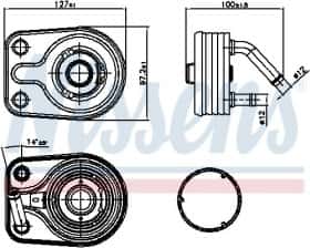 Масляный радиатор двигателя