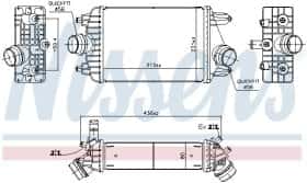 Интеркулер Nissens 961303