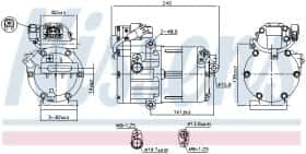 Компресор кондиціонера Nissens 891022