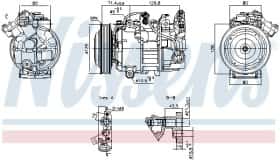 Компресор кондиціонера Nissens 891043