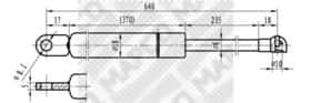 Газовый упор багажника