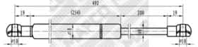 Газовий упор багажника