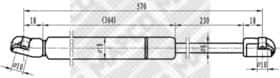 Газовий упор багажника