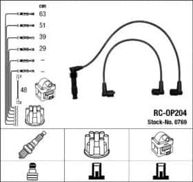 Комплект дротів запалювання NGK 0769