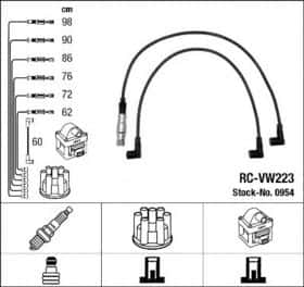Комплект дротів запалювання NGK 0954