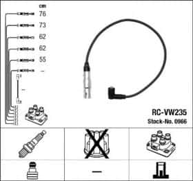 Комплект дротів запалювання NGK 0966