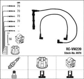 Комплект дротів запалювання NGK 0970