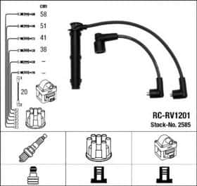 Комплект проводов зажигания NGK 2585