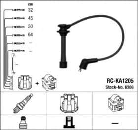 Комплект дротів запалювання NGK 6306