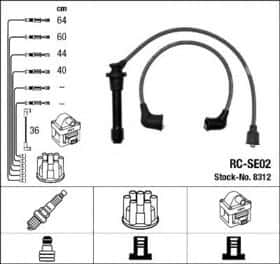 Комплект дротів запалювання NGK 8312