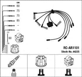 Комплект проводов зажигания NGK 44235