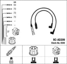 Комплект дротів запалювання NGK 0509