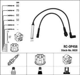 Комплект дротів запалювання NGK 0828