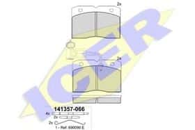 Гальмівні колодки Icer 141357-066