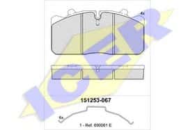 Гальмівні колодки Icer 151253-067