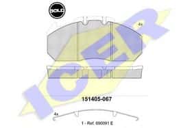Гальмівні колодки Icer 151405-067