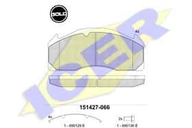 Гальмівні колодки Icer 151427-066