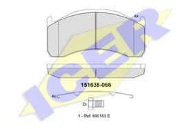 Тормозные колодки Icer 151638-066