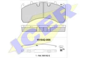 Тормозные колодки Icer 151842-066