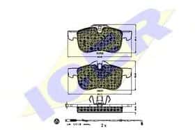 Тормозные колодки Icer 181335-203