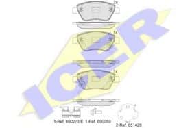 Гальмівні колодки Icer 181810-203