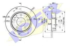 Тормозной диск Icer 78BD3259-2