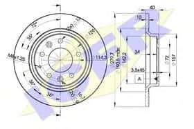 Тормозной диск Icer 78BD3268-2