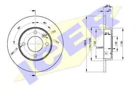 Тормозной диск Icer 78BD3325-2