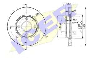 Тормозной диск Icer 78BD5344-2