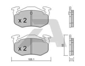 Гальмівні колодки Aisin bpci2001