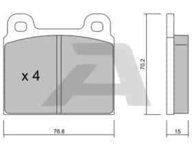 Тормозные колодки Aisin bpfi1037