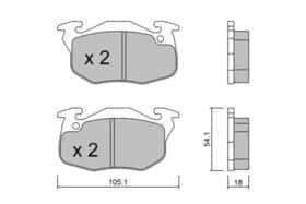 Гальмівні колодки Aisin bppe1013