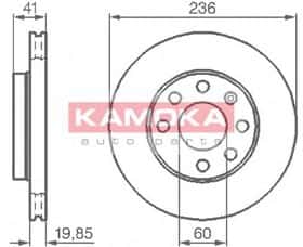 Гальмівний диск Kamoka 103302