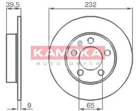 Гальмівний диск Kamoka 1036068