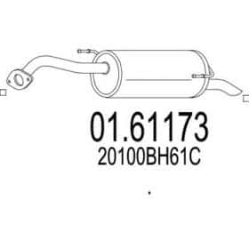 Глушитель выхлопных газов конечный Глушитель выхлопных газов конечный