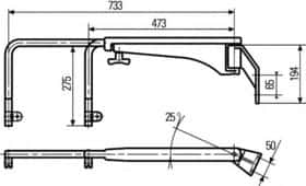 Кронштейн зовнішнього дзеркала Behr Hella 8HG 501 266-022