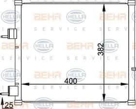 Радиатор кондиционера Behr Hella 8FC 351 036-421